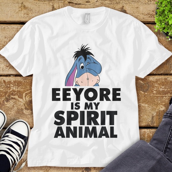 Disney Eeyore Is My Spirit Animal T-shirt Unisex Adult T-shirt Kid Shirt - Picture 1 of 2